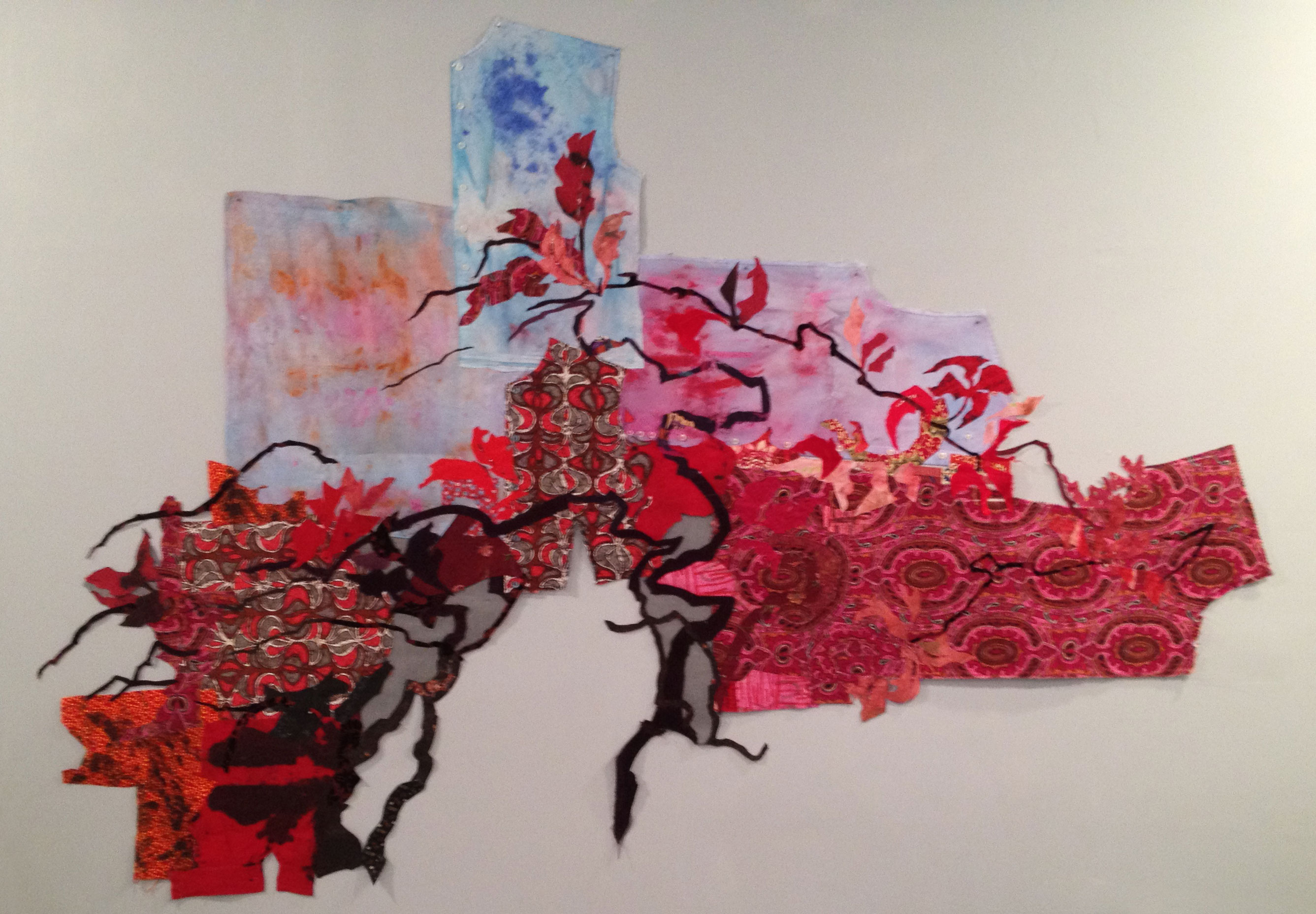 Merill Comeau mixed media textile work